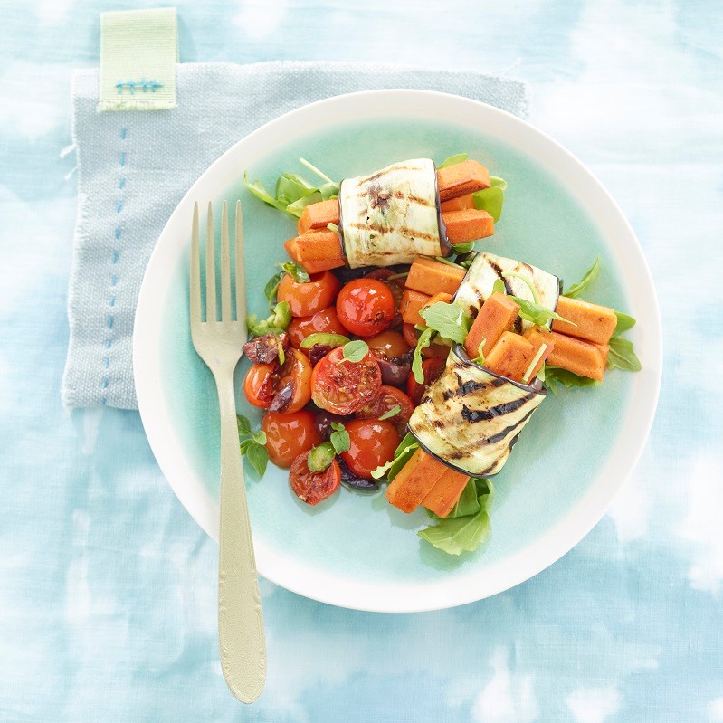 Bocconcini di Melanzane Ripieni di Tofuburger alla Pizzaiola