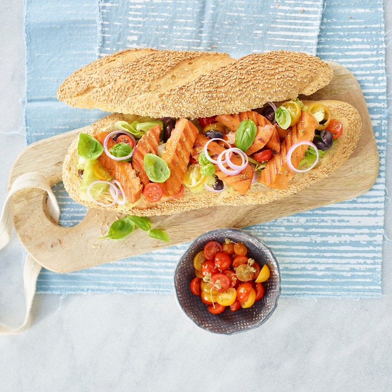 Pane Estivo con Tofuburger alla Pizzaiola