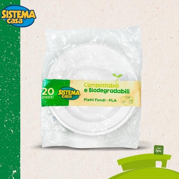 Linea Compostabile e Biodegradabile Sistema Casa