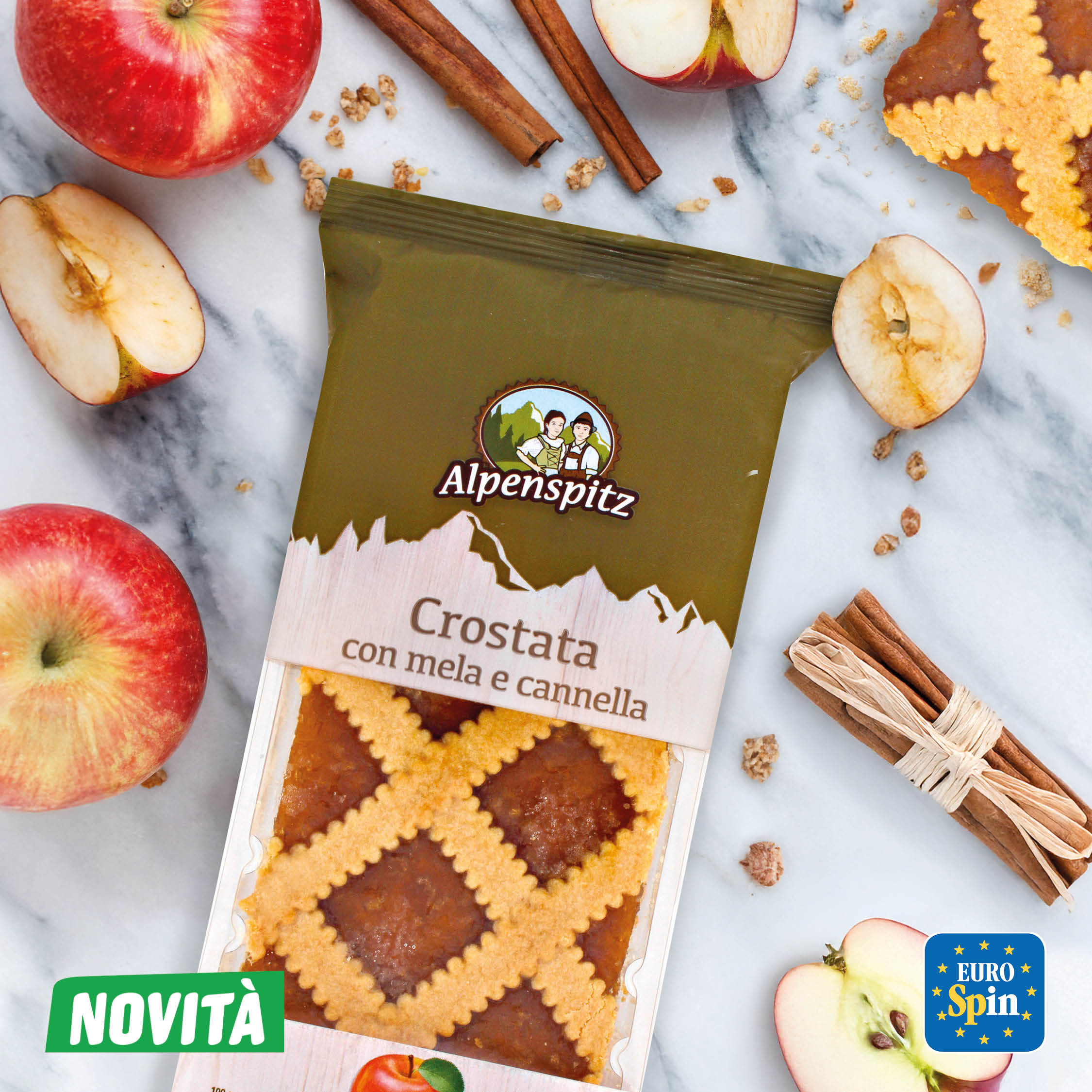 Crostata con mela e cannella Alpenspitz