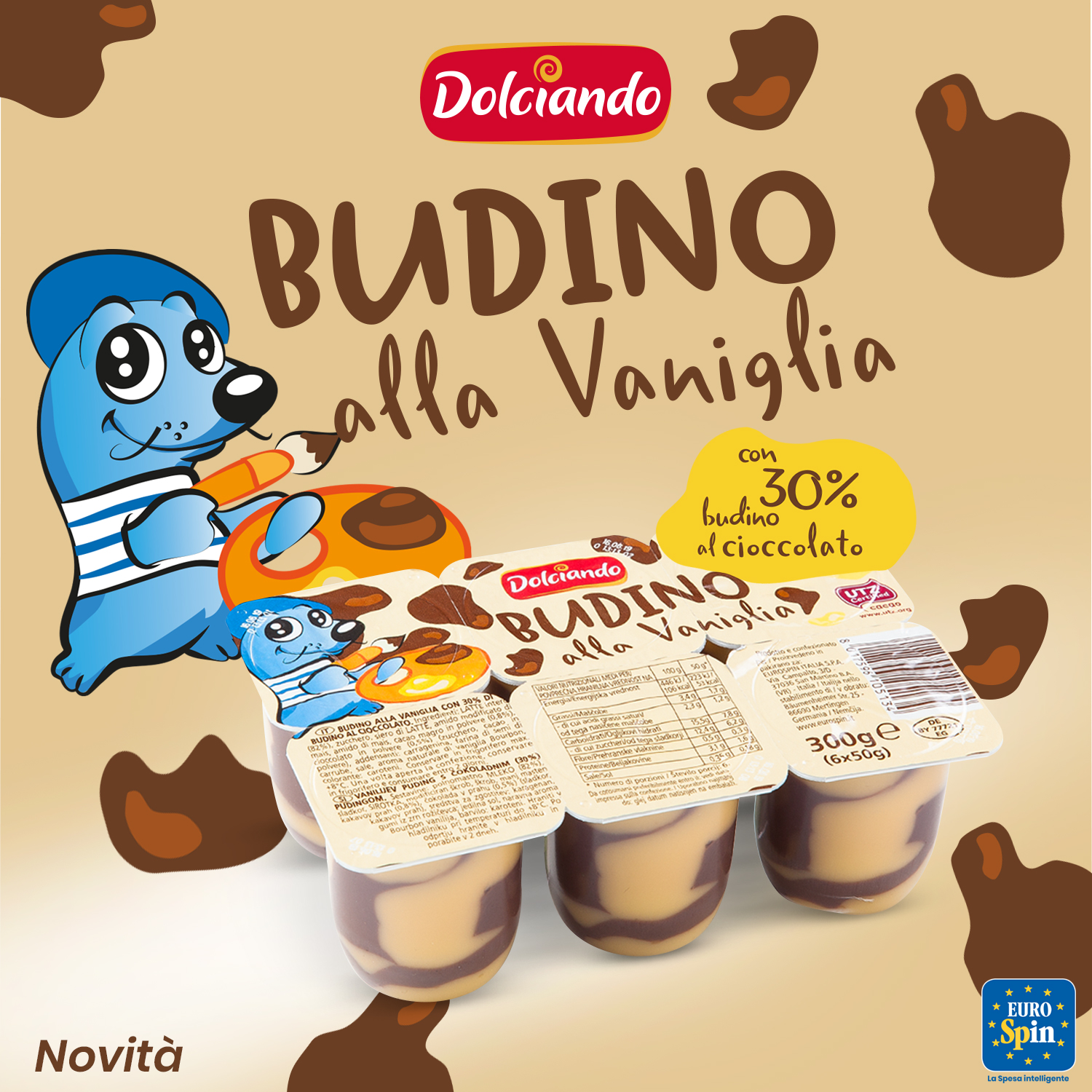 Budino alla vaniglia e cioccolato