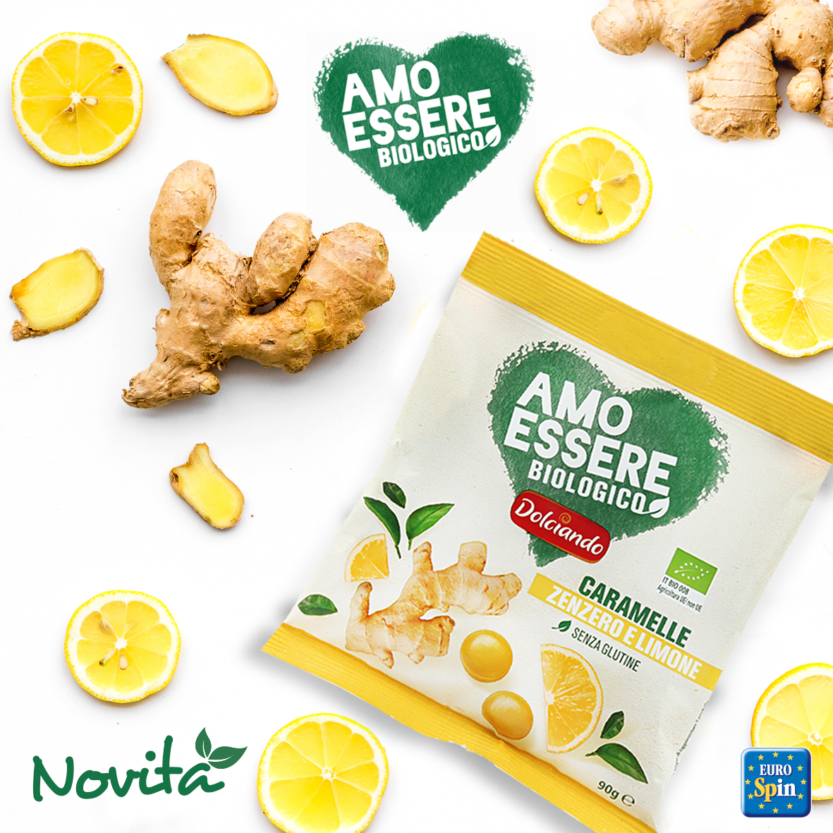 Caramelle zenzero e limone bio