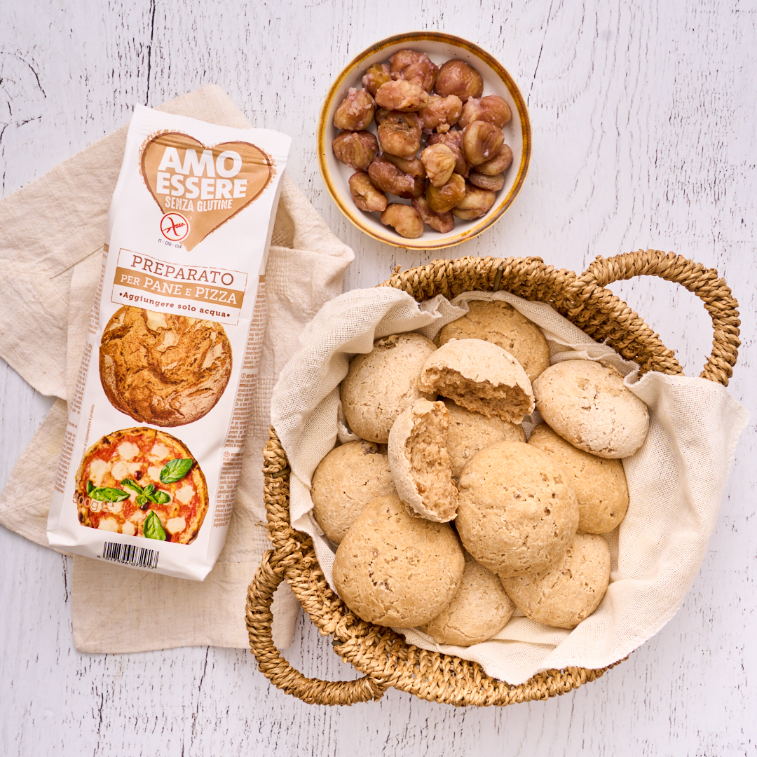 Panini rustici senza glutine alle castagne