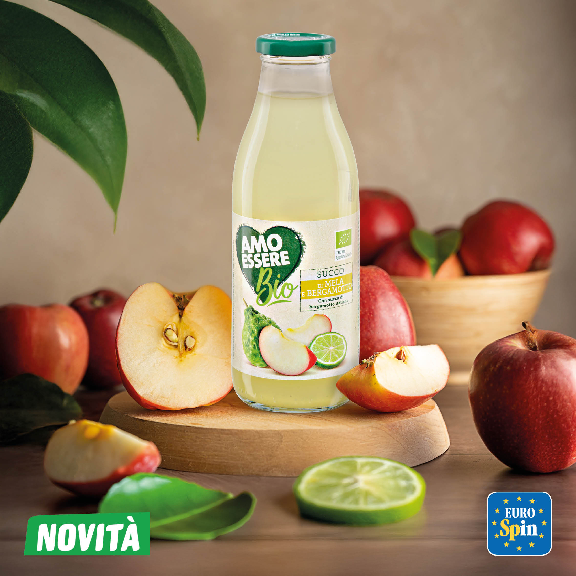 Succo di Mela e Bergamotto Amo Essere Bio