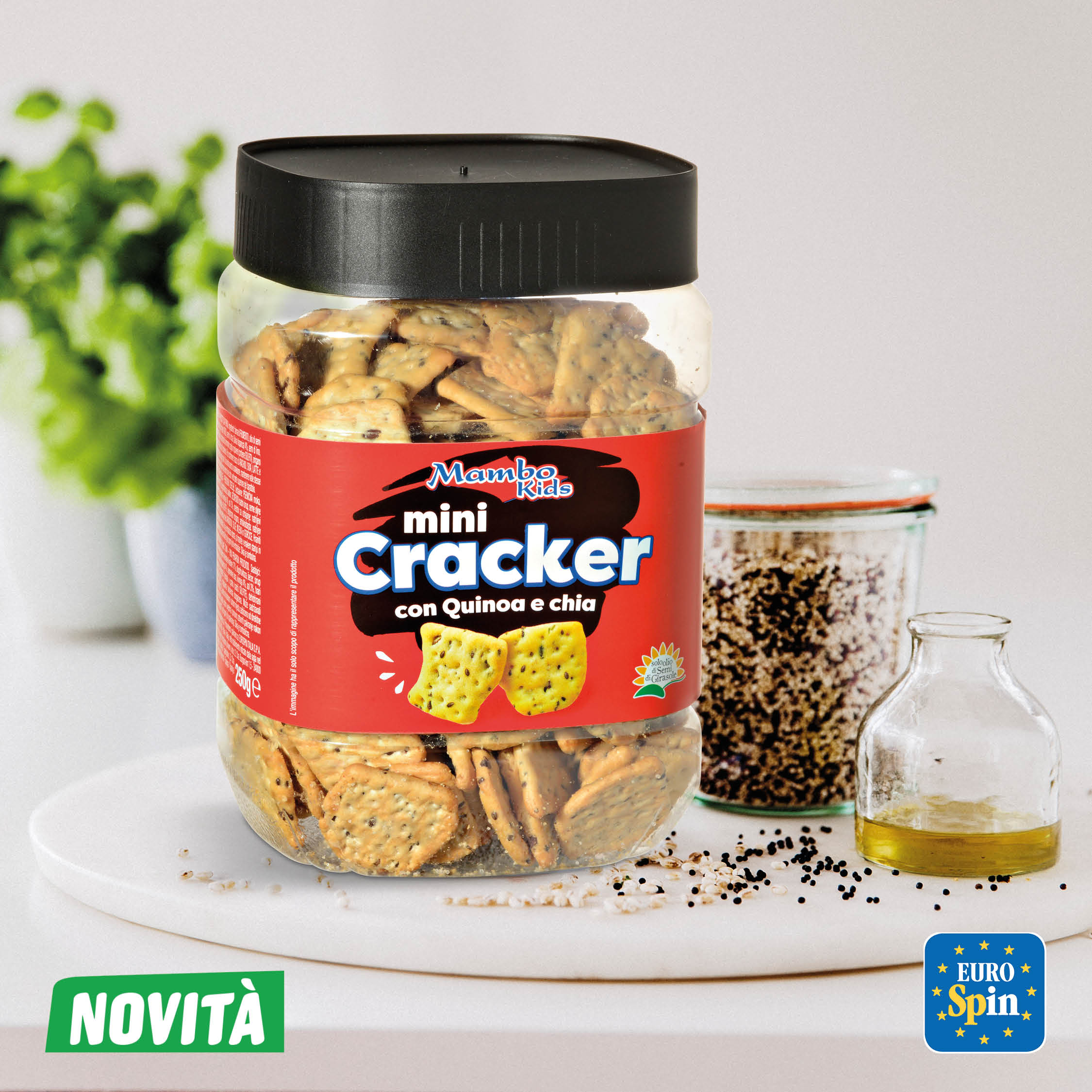 Mini Cracker con Quinoa e chia Mambo Kids