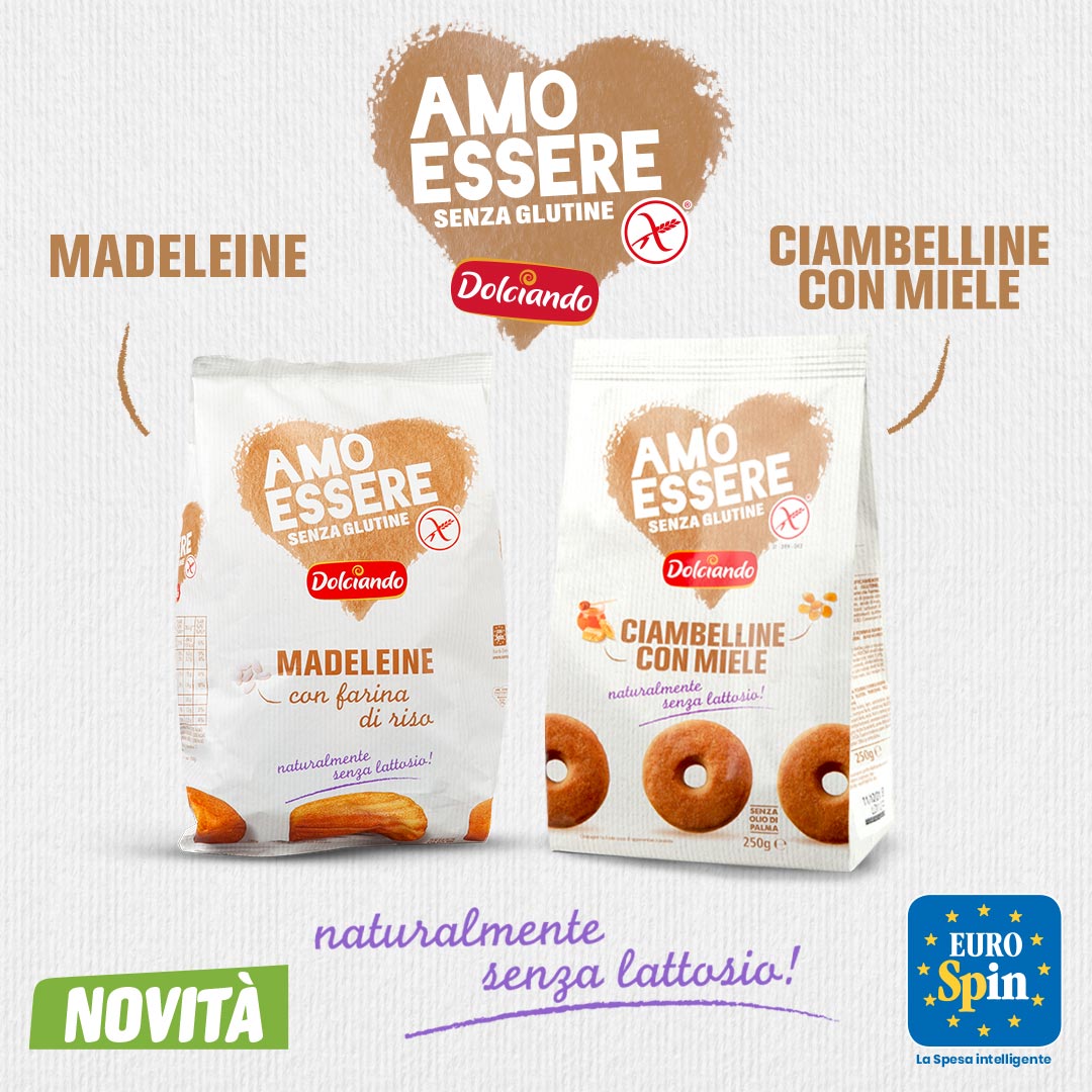 Madeleine e Ciambelline con Miele Amo Essere Senza Glutine