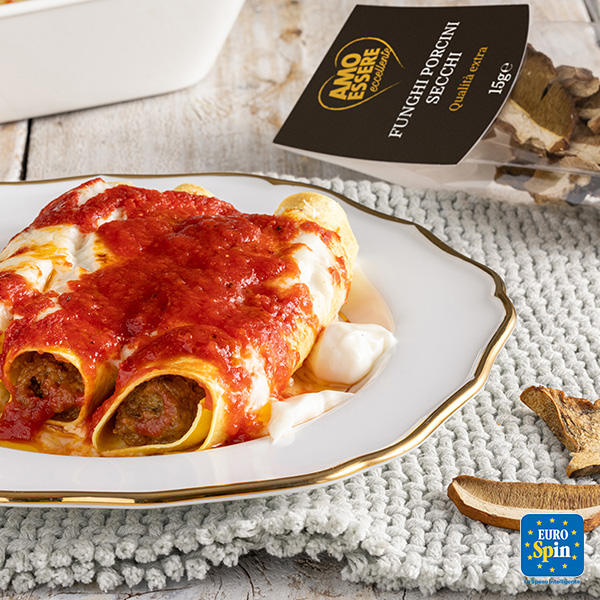 Cannelloni di carne e funghi