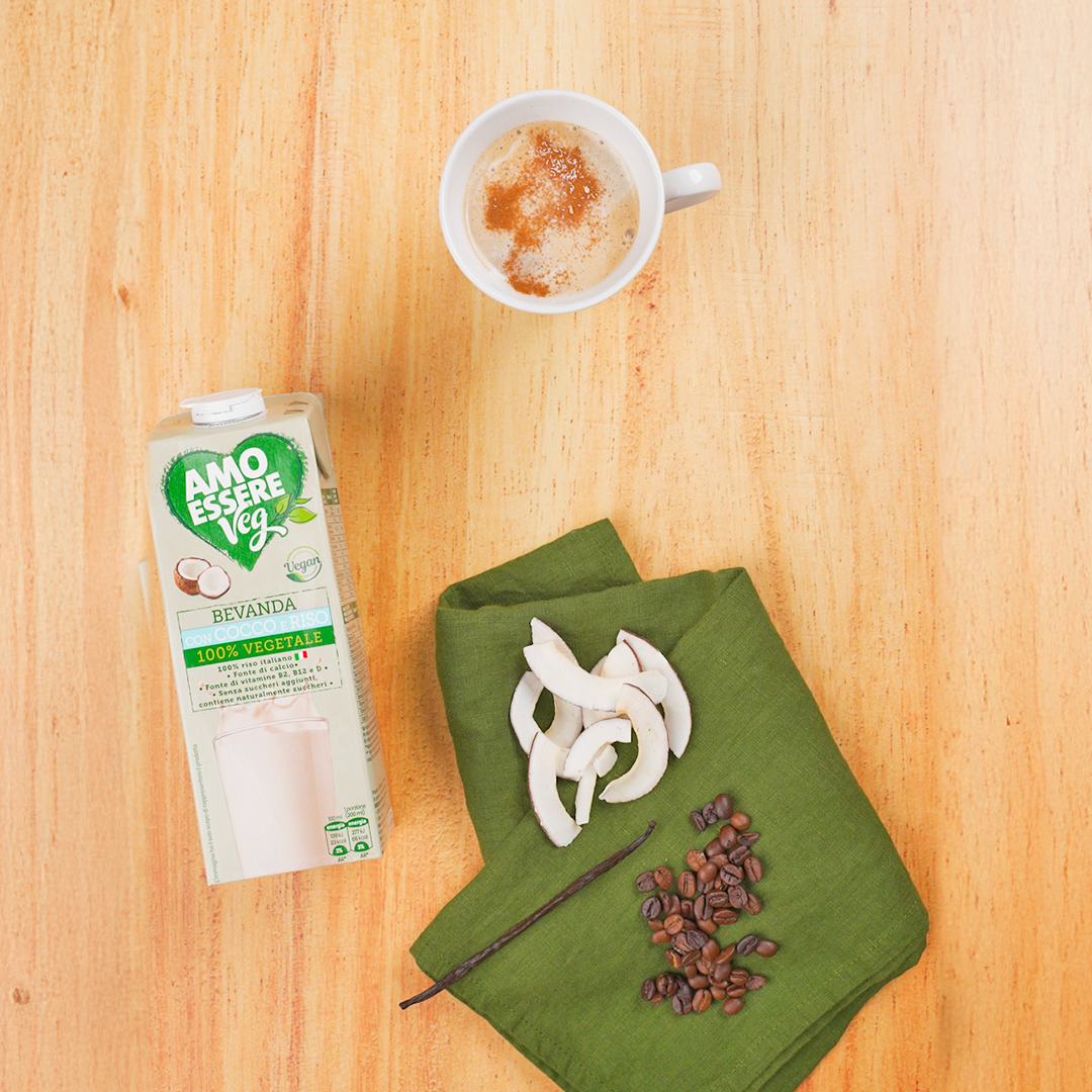Smoothie al caffè e cocco