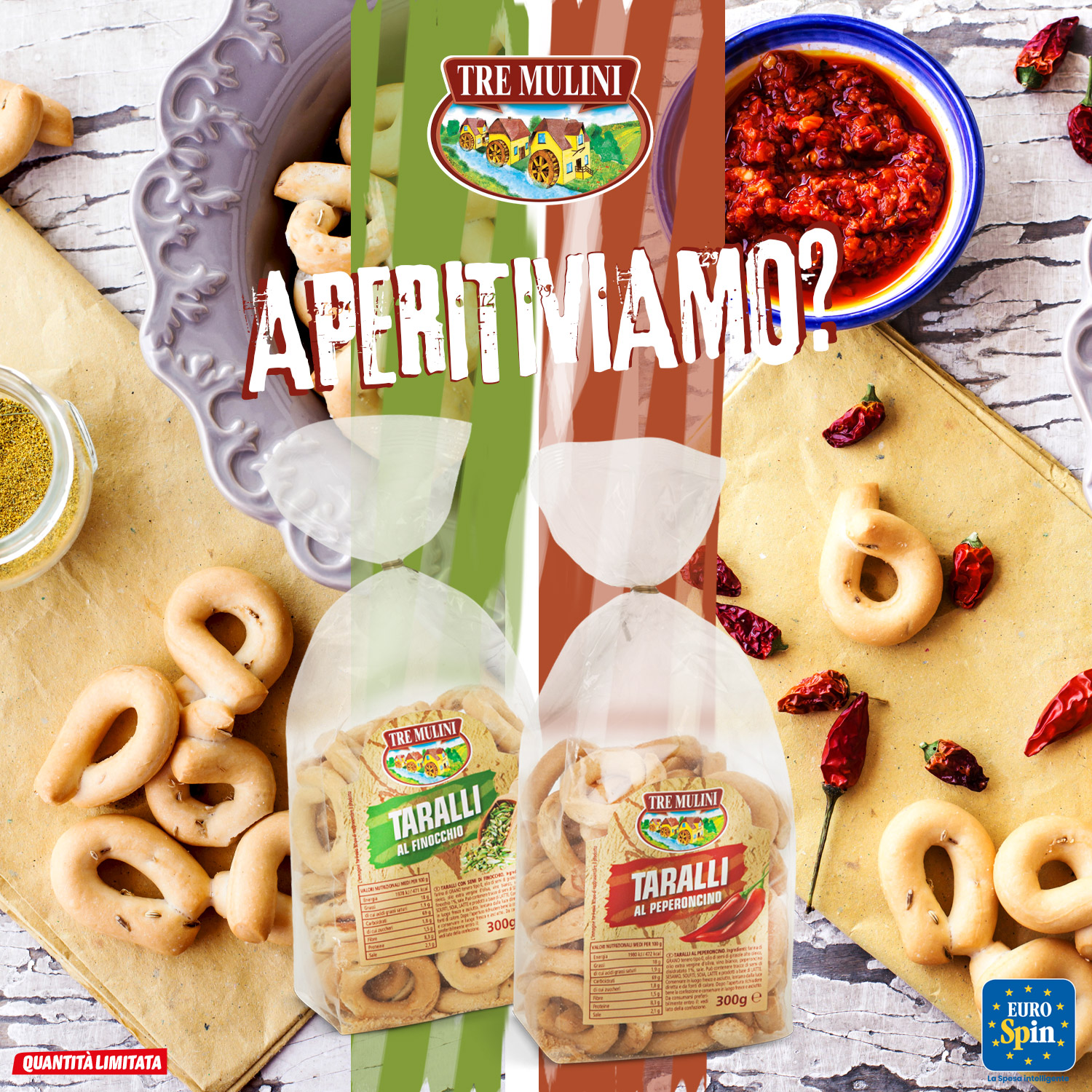 Taralli al finocchio e Peperoncino Tre Mulini