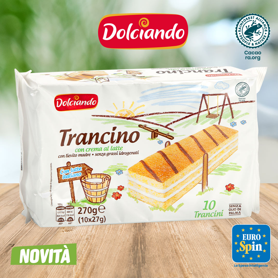 Trancino con crema al latte