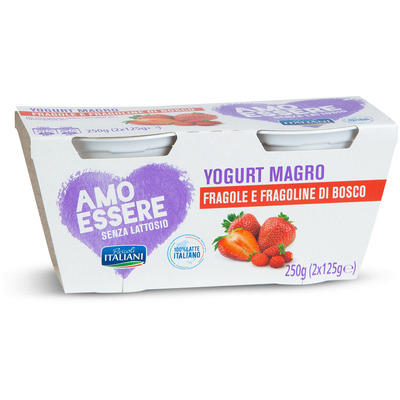 YOGURT MAGRO BIANCO S/LATTOS.2X125G - AMO ESSERE SENZA LATTOSIO